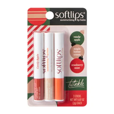 SoftLips® Moisturizing Lip Balm 3-Pack
