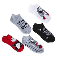 5-Pack Disney Tim Burton's The Nightmare Before Christmas Ladies Ankle Socks