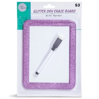Magnetic Dry Erase Board w/ Glitter Frame