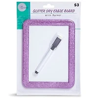 Magnetic Dry Erase Board w/ Glitter Frame
