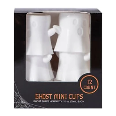 Halloween Ghost Mini Cups 12-Pack
