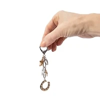 Charmed Luck Charm Cluster Key Ring