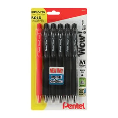 Pentel® Wow! Ballpoint Pens 6-Pack