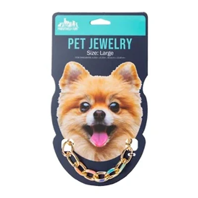 Epoxy Link Chain Pet Jewelry - Large