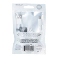 4ft USB-C Coil Cable - White