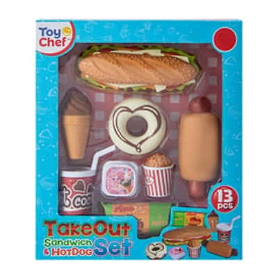 Toy Chef™ Take Out Sandwich & Hot Dog Set