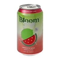 Bloom™ Pop Watermelon Lime Prebiotic Soda 12oz