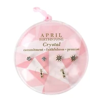 Birthstone Month Earrings 3-Pack