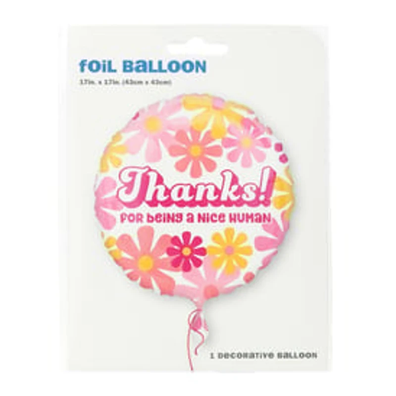 INFLATED 'Thanks! For Being a Nice Human' Balloon 18in