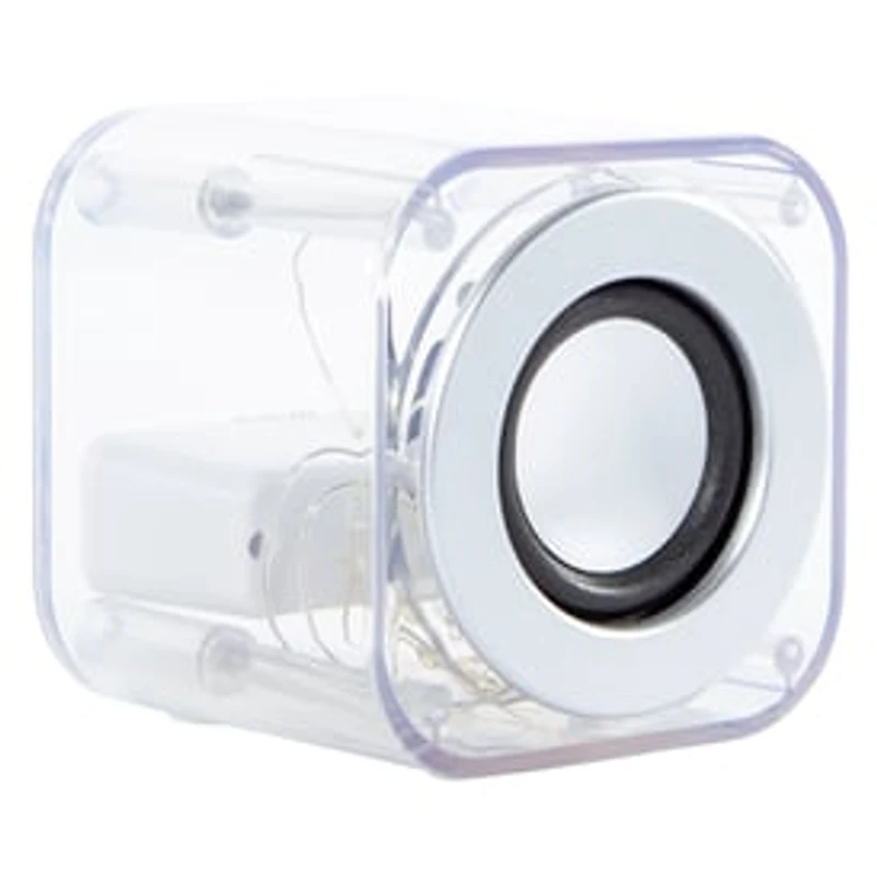 Clear Cube Bluetooth® Speaker With LED Lights