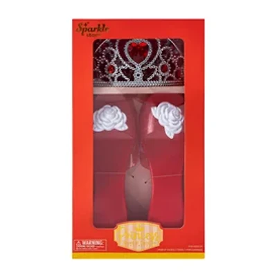 Sparkle Stars Red Princess Shoes & Tiara Set