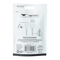 Glitter USB-C 4ft Cable - White