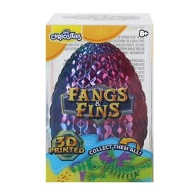 ORB Curiosities® 3D Printed Fangs & Fins Egg Toy (Styles May Vary)