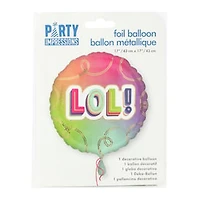 INFLATED 'LOL!' Balloon 18in