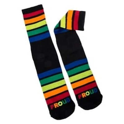 Pride Rainbow Stripe Mens Crew Socks, 1 Pair