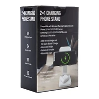 13W 2-In-1 Charging Phone Stand