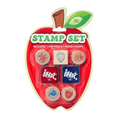 Wood Stamp Set 7-Piece