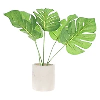 Pot w/ Faux Plant 10in