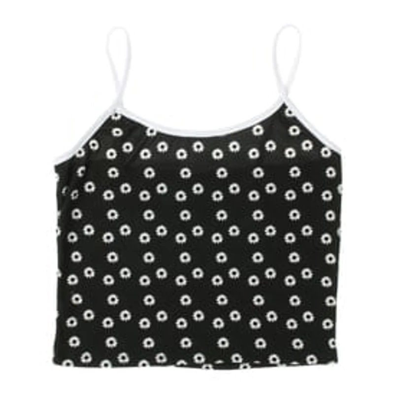 Juniors Blue Tie Dye Spaghetti Strap Tank Top