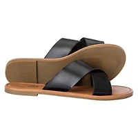 Black X-Strap Sandals
