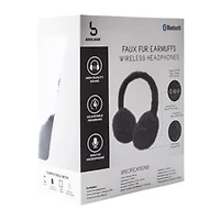 Bass Jaxx™ Faux Fur Earmuffs Wireless Headphones