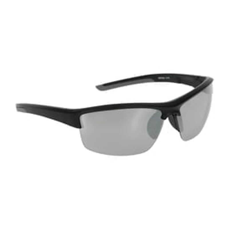 Young Mens Half Rim Sports Wrap Sunglasses
