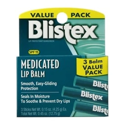 Blistex® Medicated Lip Balm 3-Pack