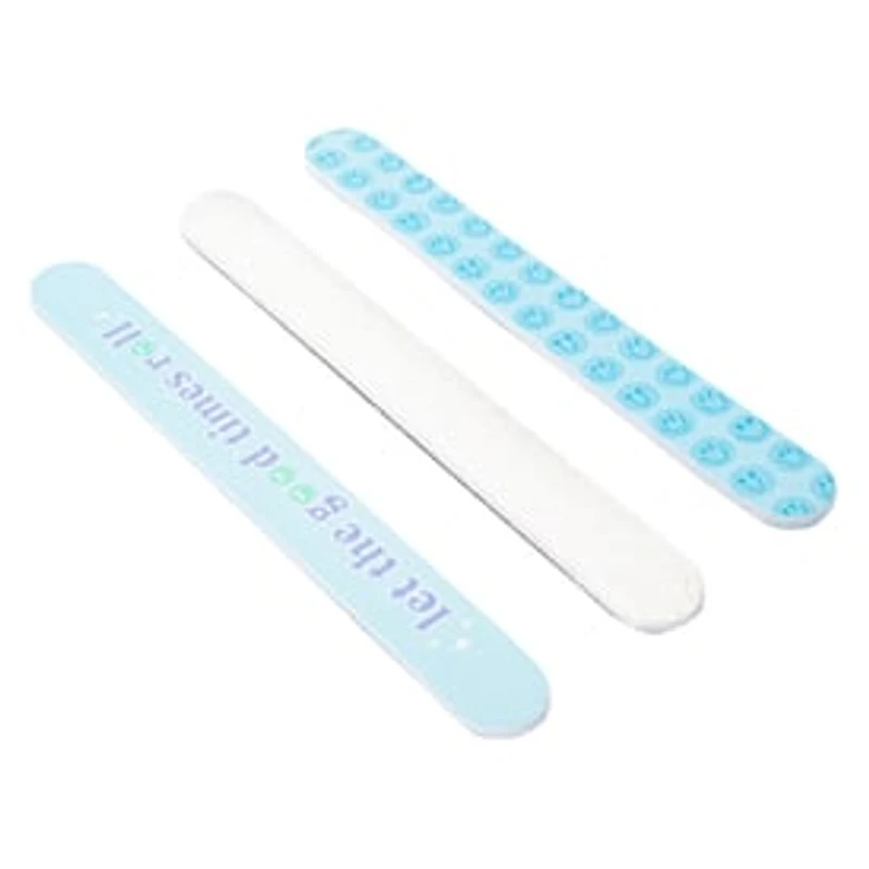 Smiley Nail File 3-Pack Set (Styles May Vary)