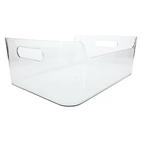 Large Clear Plastic Bin 10in x 14in