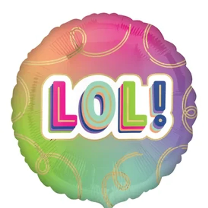 INFLATED 'LOL!' Balloon 18in