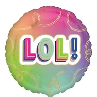 INFLATED 'LOL!' Balloon 18in