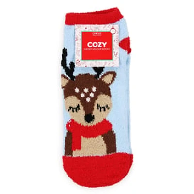 Micro-Velour Cozy Holiday Critter Socks, 1 Pair