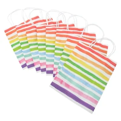 Medium Recyclable Eco Friendly Kraft Bags 10in x 7.95in 8-Count