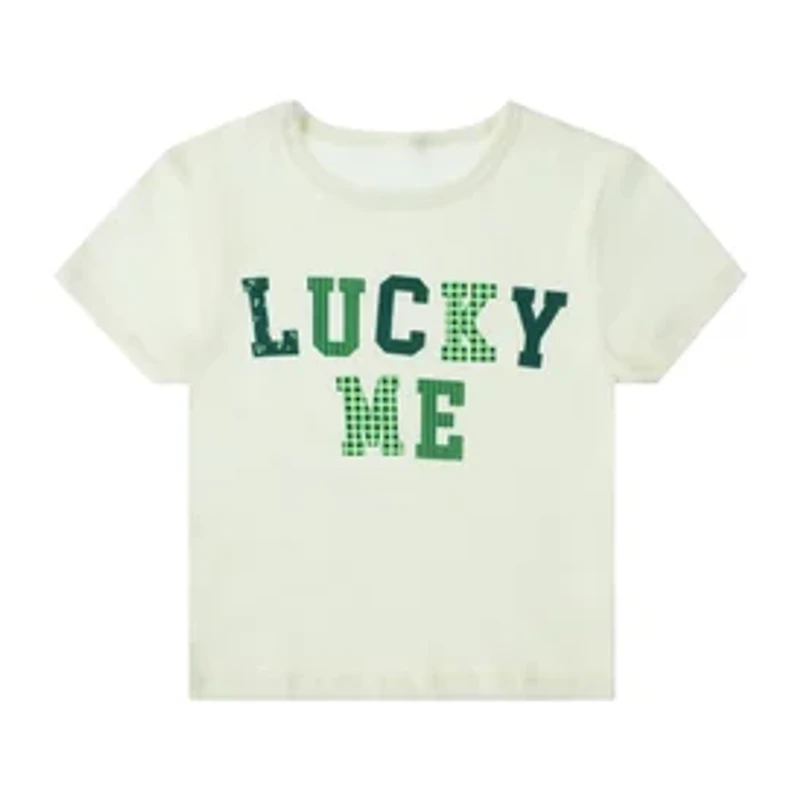 Juniors Lucky Me Graphic Tee