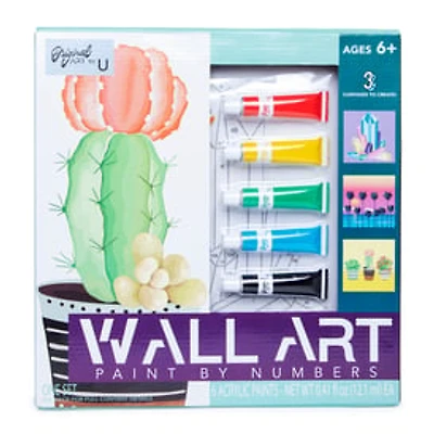 Paint-By-Numbers Art Kit w/ 3 Canvases