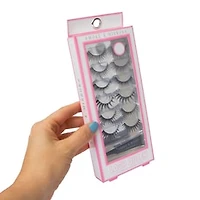 Smoke & Mirrors 6-Pair Faux Eyelashes & Glue Set