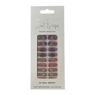 Pretty Woman Nail Wraps 24-Count - Flower & Butterfly