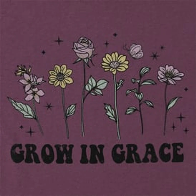 Grow Grace' Floral Graphic Tee