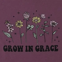 Grow Grace' Floral Graphic Tee
