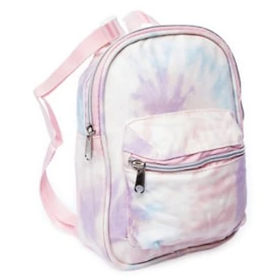Tie Dye Mini Backpack 10in - Purple Pastel