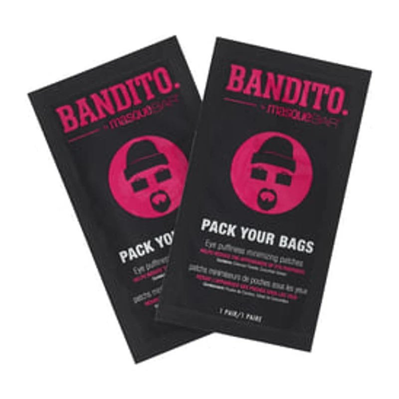 Bandito. By Masque B.A.R™ Pack Your Bags Patches 2-Pairs