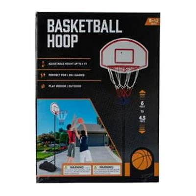 Adjustable 6-Foot Basketball Hoop