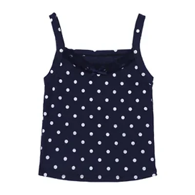 Juniors Polka Rib Tank Top