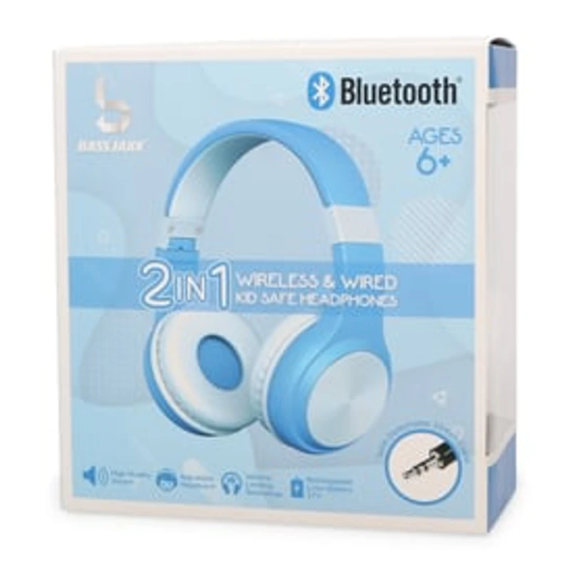 2-in-1 Bluetooth® & Aux-in Kid-Safe Headphones