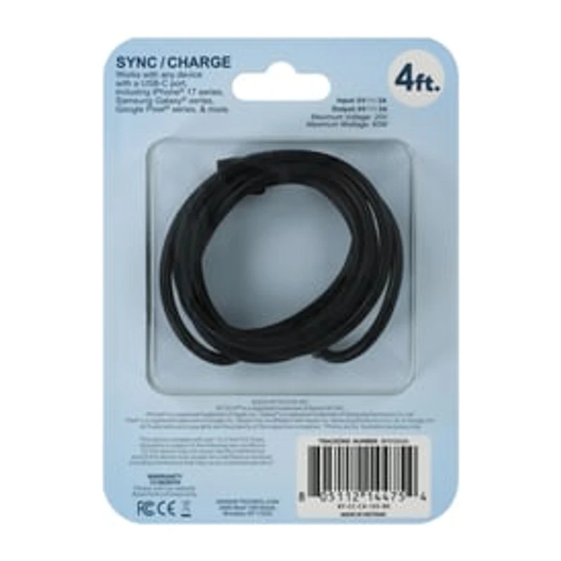 Bytech® USB-C Cable 4ft.