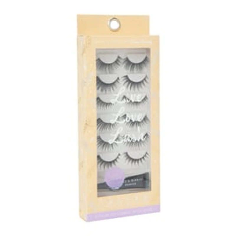Smoke & Mirrors False Eyelashes & Glue Set 6-Pairs