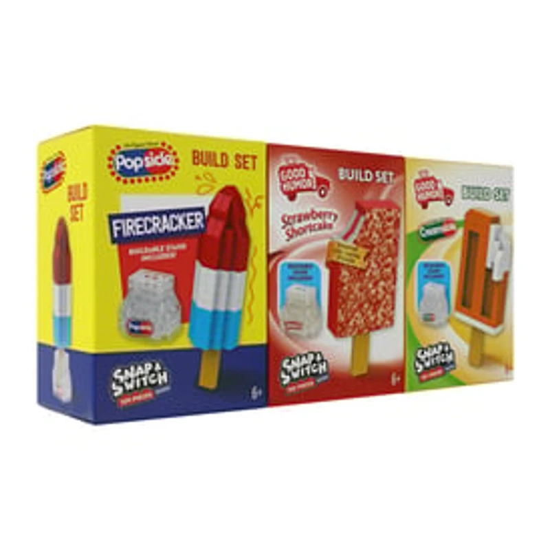 Licensed Popsicles Snap & Switch Build Set 3-Pack