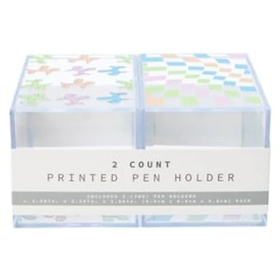 Novelty Printed Pen Holder 2-Count