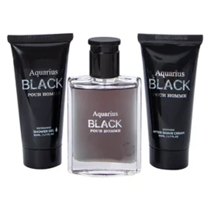 Aquarius Black Pour Homme 3-Piece Set