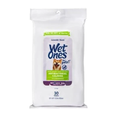 Wet Ones For Pets!™ Lavender Scent Antibacterial Calming 30-Wipes